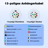 Wiltec 3 m Spiralkabel 13-polig auf 13-polig, Anhängerkabel Produktbild-Vorschau 6