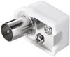 Koax-Winkelstecker mit Schraubbefestigung, slim Produktbild-Vorschau 1