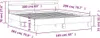 vidaXL Bettgestell mit Kopfteil Weiß 160x200 cm Produktbild-Vorschau 7