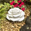 XXL Stein Rose Rosenblüte Blüte Blumen Steinguss frostfest Produktbild-Vorschau 1