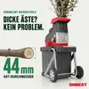 ONBEST Gartenhäcksler Elektro | 2800W mit Stopfer | bis 4,4 Produktbild-Vorschau 3