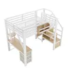 Flieks Etagenbett 140x200cm mit Schreibtisch und Led, Produktbild-Vorschau 6