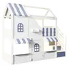 Flieks Etagenbett 90x200cm mit Led, Kinderbett Hausbett mit Produktbild-Vorschau 8