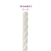 vidaXL Corde de travail blanche 10 mm 50 m polypropylène Voir les images du produit 5