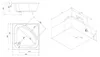 Polysan CARMEN Duschwanne Quadrat 90x90x30cm, tief Produktbild-Vorschau 4
