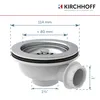 Korbventil, 1 1/2"AG, Edelstahl-Ventilkelch & Sieb Ø 114 Produktbild-Vorschau 1