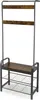 Věšák se sedátkem Loft 183x72x34 cm hnědý Dekorace do Náhled obrázku produktu 9