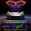 5er-Pack Hexagon LED Deckenleuchte, 200W RGB Dekolicht Produktbild-Vorschau 9