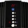 Close-up of a digital control panel on a black appliance, showing temperature display and various buttons with icons. Produktbild-Vorschau