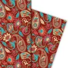 Märchenhaftes rotes Geschenkpapier zum Einpacken mit Produktbild-Vorschau 2