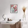 Gerahmtes Poster - Schwarzer Rahmen - Rot Blätter Zweige - Produktbild-Vorschau 6