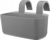 Pot de balustrade gris 29 cm x 21 x 19 cm en plastique Voir les images du produit 1