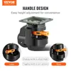 VEVOR set di 4 rotelle girevoli φ63,5 mm rotelle per mobili Anteprima dell’immagine prodotto 2