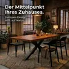 Esstisch 300 x 110 cm Cali, Baumkantentisch nussbaumfarben, Produktbild-Vorschau 2