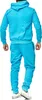 Herren Jogginganzug einfarbig 100% BW 586 Türkis S Produktbild-Vorschau 2