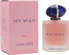 A perfume bottle and its packaging are displayed side-by-side against a white background. Voir les images du produit