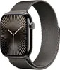 A close-up studio shot of a smartwatch with a Milanese loop band. Produktbild-Vorschau