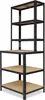 shelfplaza BLACK 190x80x60 cm Werkbank Regal in schwarz mit Produktbild-Vorschau 6