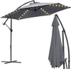 karpal 3m-3.5m ombrellone con LED solare inclinabile Anteprima dell’immagine prodotto 1