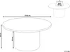 BELIANI Couchtisch Beige MDF Platte Travertinoptik ø 80 cm Produktbild-Vorschau 3