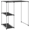 vidaXL Waschmaschinenregal Schwarz 87x55x90,5 cm Eisen Produktbild-Vorschau 1