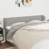 vidaXL Kopfteil mit Ohren Hellgrau 203x23x78/88 cm Stoff Produktbild-Vorschau 2