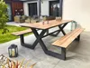 Table de jardin avec bancs - Gris anthracite - Aluminium et Voir les images du produit 2