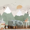Muralo Vlies Fototapete für Kinder BERGE Flugzeuge Wolken Produktbild-Vorschau 6