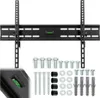 A TV wall mount and its hardware are laid out on a white background. Produktbild-Vorschau
