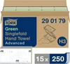 Tork weiche Zickzack Handtücher 2-lagig Tissue plus grün Produktbild-Vorschau 5