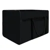 A black storage bag with handles is shown against a white background. Podgląd zdjęcia produktu