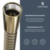 SANTRAS® Duschschlauch aus Kunststoff 1/2" in Edelmessing - Produktbild-Vorschau 2