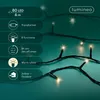 Lichterkette Basic mit LEDs 600cm Twinkle Schwarz Warmweiß Voir les images du produit
