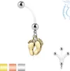 Schwangerschafts-Piercing: Bauchnabelpiercing für Produktbild-Vorschau 3