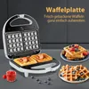 Aigostar 3-in-1-Kombi-Waffeleisen 750 W Sandwichmaker, 3 Produktbild-Vorschau 7