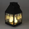 Lucerna se třemi LED svíčkami, 25 cm Náhled obrázku produktu 2