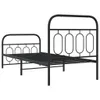 vidaXL Postel s čelem a nohou kovová 80x200 cm Náhled obrázku produktu 6
