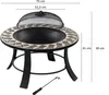 Misa na oheň BBQ-Toro | Ø 75 cm | Ohnisko s ochranou proti Náhľad obrázku produktu 2