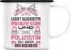 Trendation - Polizistin Geschenk Emaille Tasse mit Spruch Produktbild-Vorschau 1