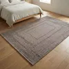 Teppich Wohnzimmer Schlafzimmer Modern Hoch&Tief Bordüre Produktbild-Vorschau 3
