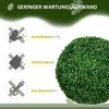 HOMCOM 2er Set künstliche Buchsbaumkugel 50 cm Kunstpflanze Produktbild-Vorschau 6
