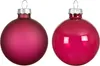 Christbaumkugeln Festive Pink 3 x transparent & 3 x matt Ø Produktbild-Vorschau 2