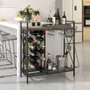 Stojak na wino COSTWAY na 21 butelek, wolnostojący Podgląd zdjęcia produktu 5