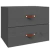Wand-Nachttisch Grau 50x36x40 cm Produktbild-Vorschau 1