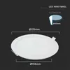 LED Deckenleuchte, Einbau Panel, Alu, weiß, rund, H 1,2 cm Produktbild-Vorschau 8