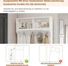 A collage of an entryway furniture set, including detailed diagrams for assembly and installation. Anteprima dell’immagine prodotto