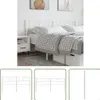 The Living Store Kopfteil Metall Weiß 200 cm Produktbild-Vorschau 1