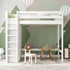 Etagenbett Kinderbett Hochbett 90x200cm in Weiß mit Produktbild-Vorschau 3