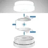 Diagram showing how to attach a magnetic mount to a smoke detector. Produktbild-Vorschau