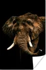 MuchoWow® Poster Elefant - Schwarz - Braun 80x120 cm - Produktbild-Vorschau 1